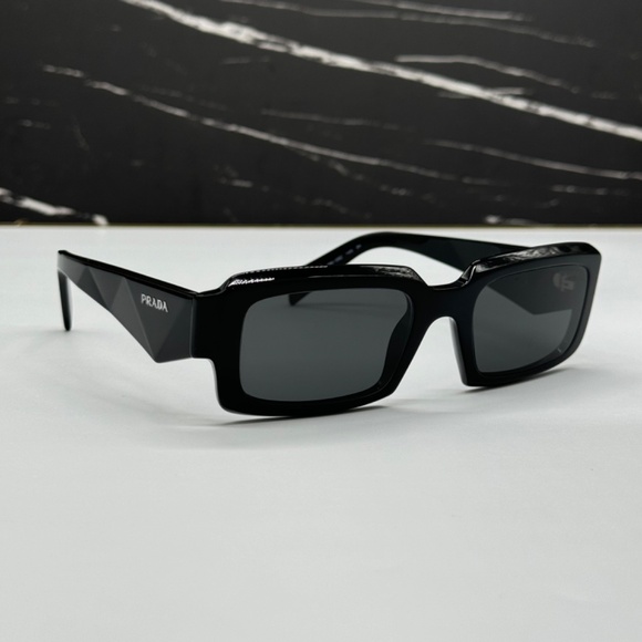 NEW SPR 27Z 16K08Z PRADA BLACK SQUARE PR27ZS 16K08Z UNISEX SUNGLASSES PR 27ZS - Picture 5 of 11